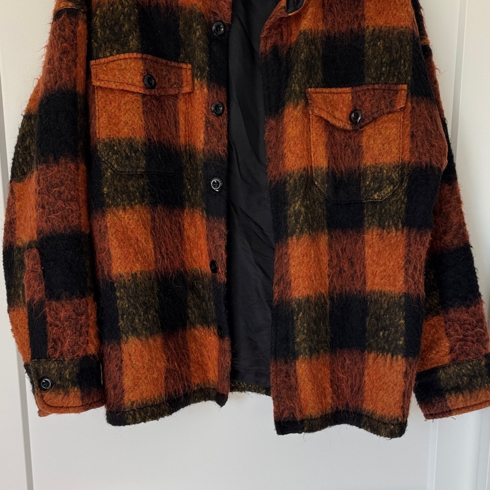 Anine Bing Samone Wool-Blend Trucker Jacket - Picture 6 of 15